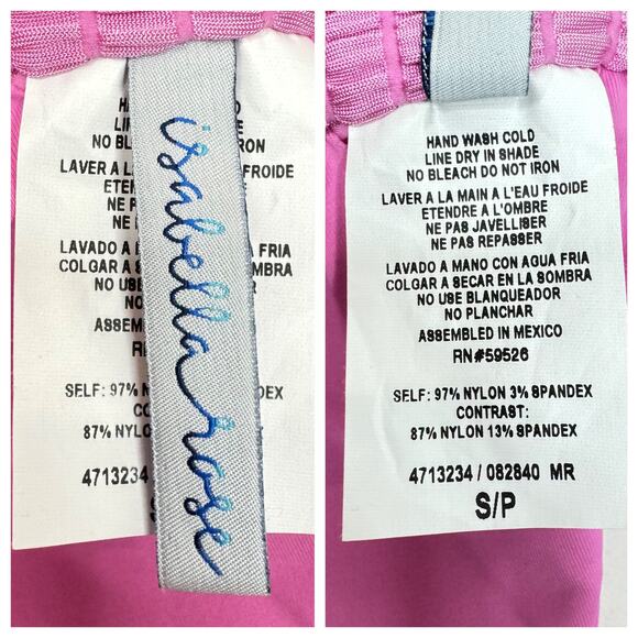 Isabella Rose Maza Textured Bikini Top Bralette Style Bubblegum Pink Size Small - Picture 6 of 6